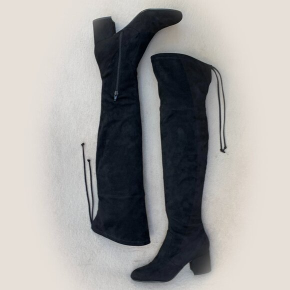 Unisa UnKeilly-M Over-The-Knee Tie Back Sock Boot Sz 8.5 - Picture 3 of 13